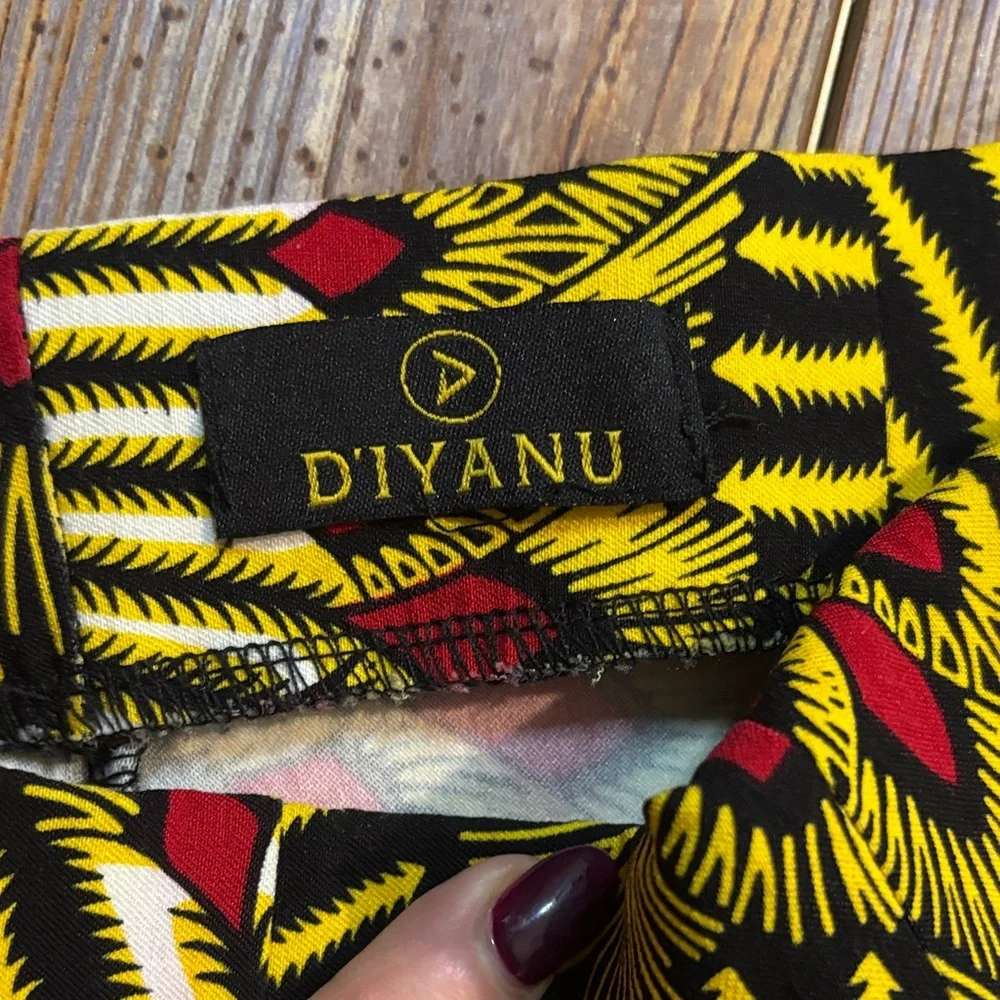 D'Iyanu Vibrant Women's Black & Yellow Patterned Seperate Pantsuit Unknown size - Picture 7 of 15
